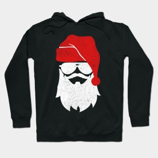 Cool Santa With Sunglasses Vintage Hoodie